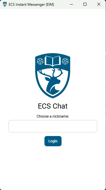 Login screen Login screen