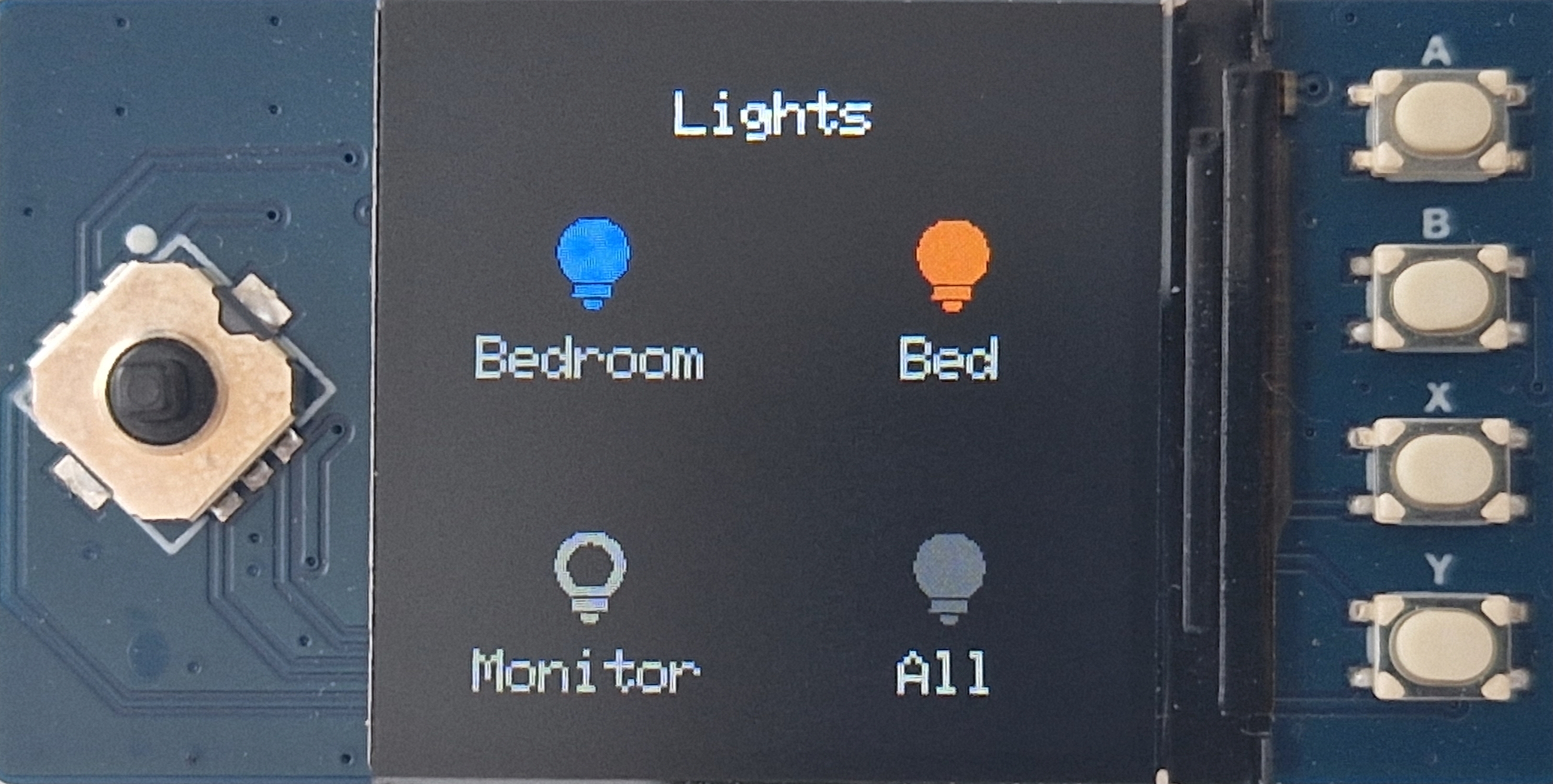 A lights dashboard
